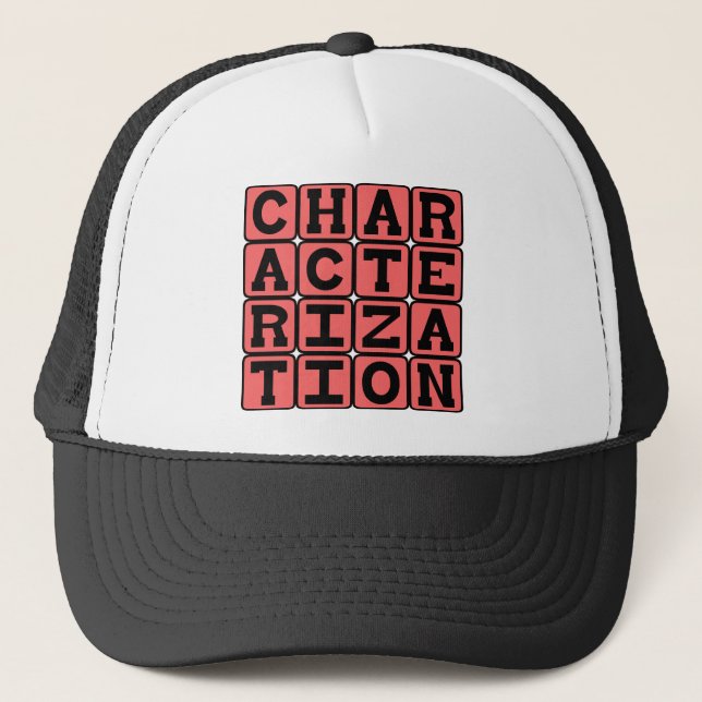 Casquette Caractérisation, Personnalité du personnage (Devant)