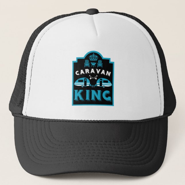 Casquette Caravan King Cadeaux Pour Campeurs (Devant)