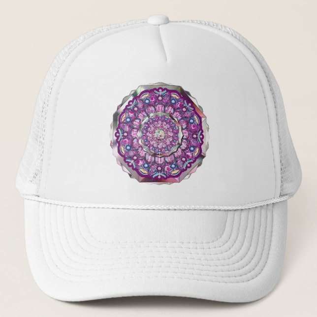 Casquette Cardinal rouge Rosace (Devant)