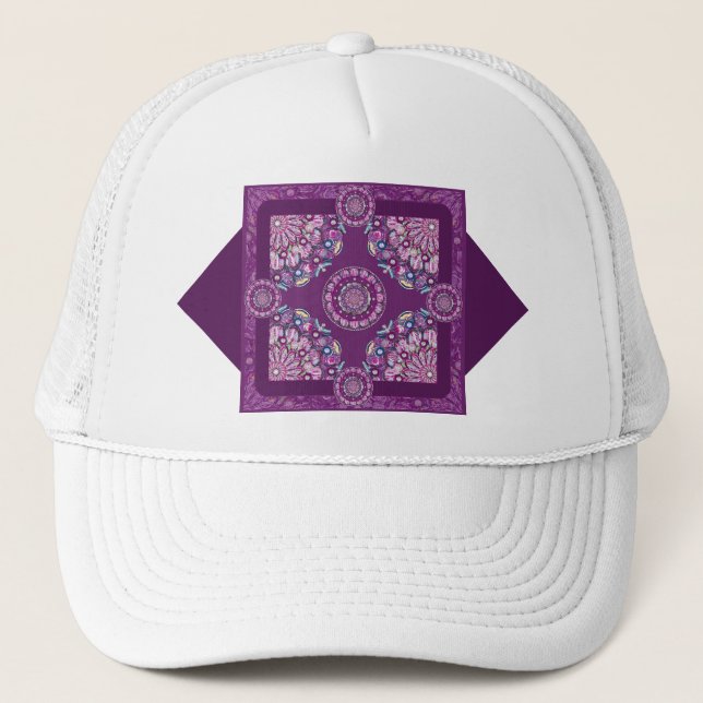 Casquette Cardinal rouge Rosace (Devant)