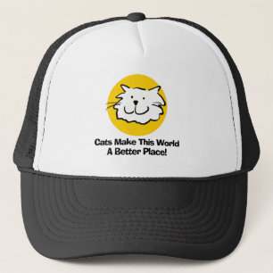 Casquette Caricature Amoureux des chats. Love Cats.