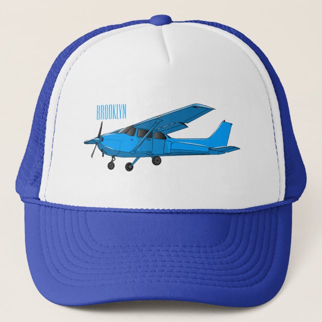 Casquette Caricature d'avion à voilure fixe (Devant)