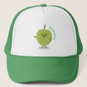Casquette Caricature de chérimoya à la crème anglaise