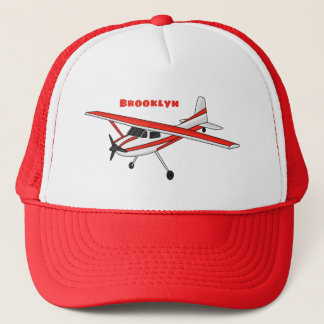Casquette Caricature de l'avion à train de vélo