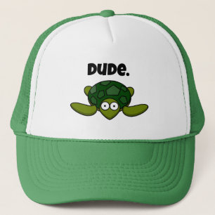 Casquette Caricature de tortue de mer super, Mec de l'océan