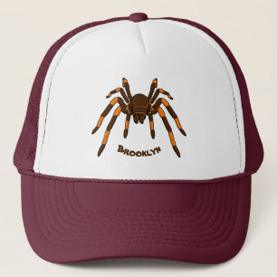 Casquette Caricature déplaisante de tarantule brun et orange