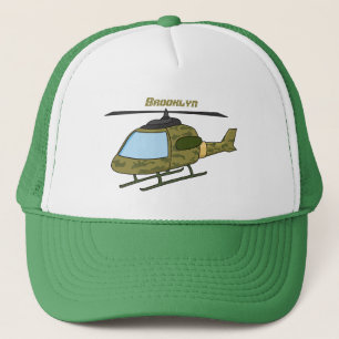 Casquette Caricature d'hélicoptère camoflage de l'armée