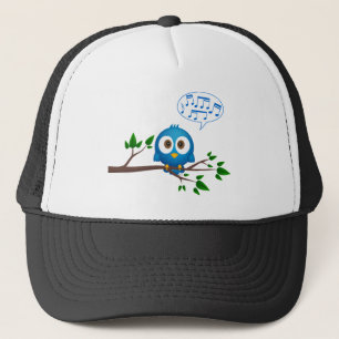 Casquette Caricature d'oiseau bleu sur Twitter