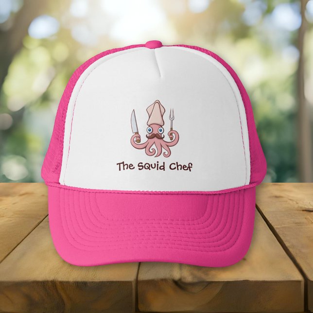 Casquette Caricature du chef calmar (Créateur téléchargé)