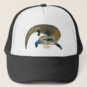 Casquette Caricature en bleu