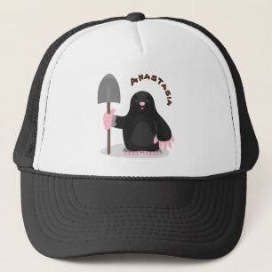 Casquette Caricature mole joyeux