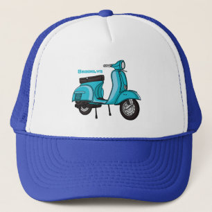 Casquette Caricature moto mopée mûre illustration
