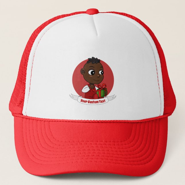 Casquette Caricature pour bébé Noël mignon Trucker Chapeau (Devant)