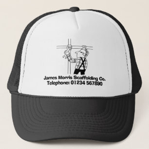 Casquette Caricature professionnelle des échafaudages et éch
