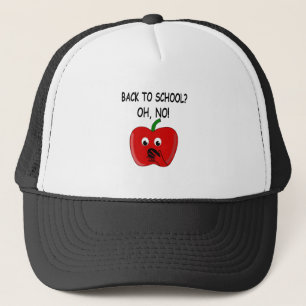 Casquette Caricature Retour À La Pomme De L'École