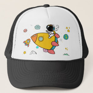 Casquette Caricature spatiale astronaute