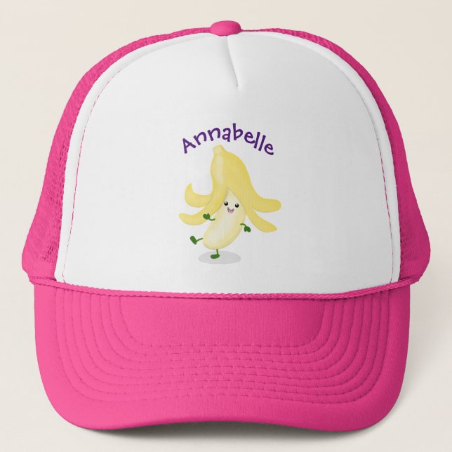 Casquette Caricature sur la banane de Cute kawaii (Devant)