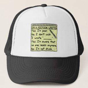 Casquette Carnet drôle de formule d'utilisation d'auteur de