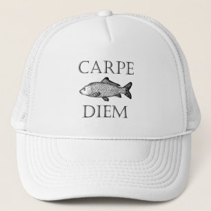 Casquette Carpe Diem Saisir la journée Carp fish Procrastina