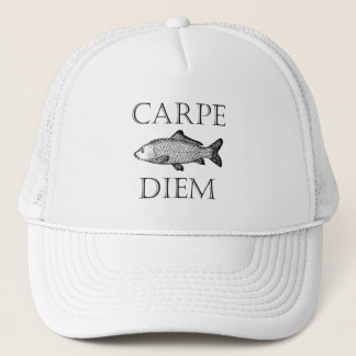 Casquette Carpe Diem Saisir la journée Carp fish Procrastina