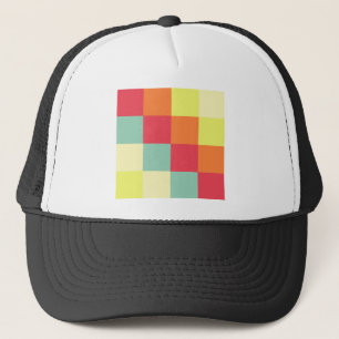 Casquette Carrés couleur