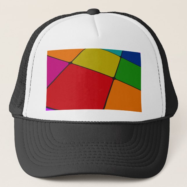 Casquette Carrés couleur (Devant)