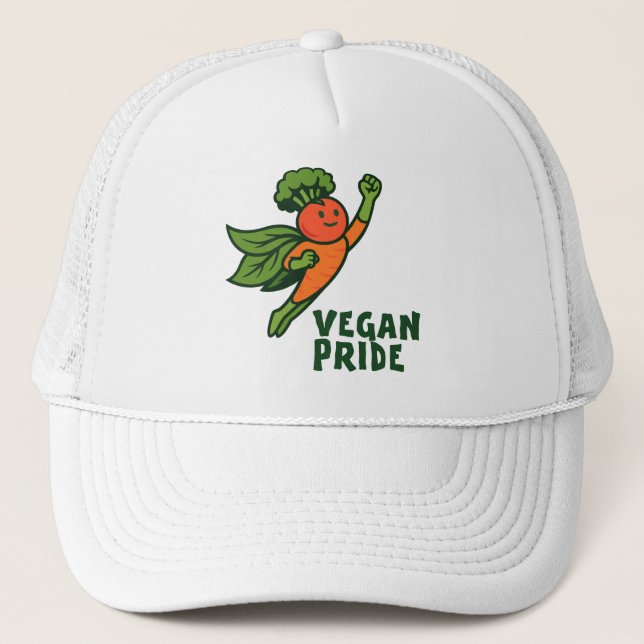Casquette Carrot Hero Vegan Pride (Devant)