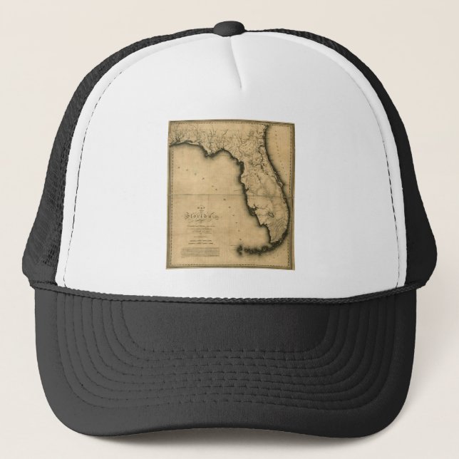 Casquette Carte 1823 de la Floride (Devant)