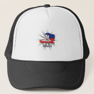 Casquette Carte 2,0 de drapeau du Haïti