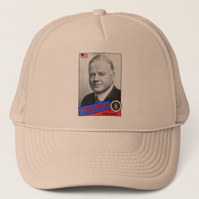 Casquette Carte de baseball d'Herbert Hoover (Devant)