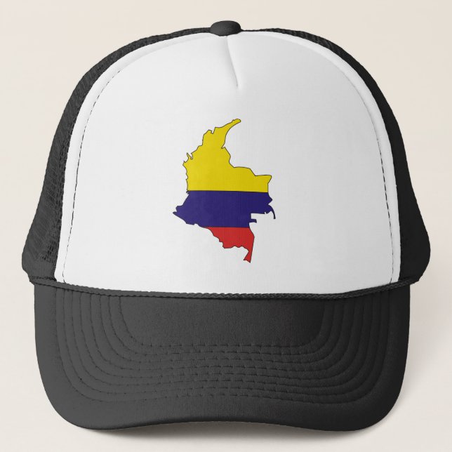 Casquette Carte de drapeau de la Colombie normale (Devant)