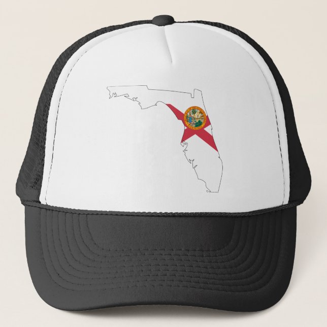 Casquette Carte de drapeau de la Floride (Devant)