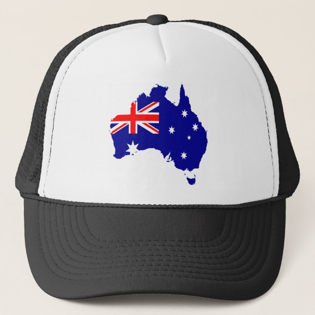 Casquette Carte de drapeau de l'Australie (Devant)