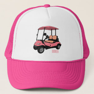 Casquette Carte de golf / dessin animé en voiturette de golf