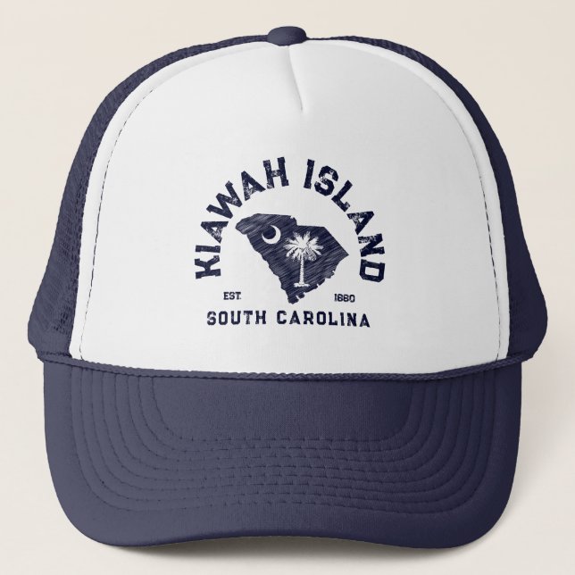 Casquette Carte de la marine de l'île de Kiawah en Caroline  (Devant)