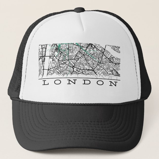 Casquette carte de Londres (Devant)