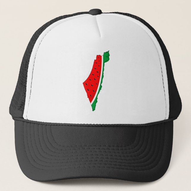 Casquette Carte de Palestine Watermelon Symbole de la libert (Devant)