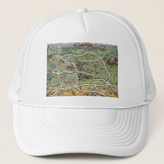 Casquette Carte du dessin animé Atlanta Georgia