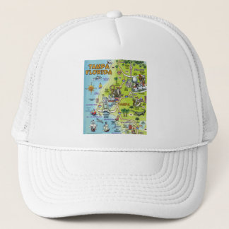 Casquette Carte du dessin de Tampa en Floride