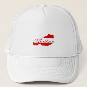 Casquette Carte du drapeau autrichien