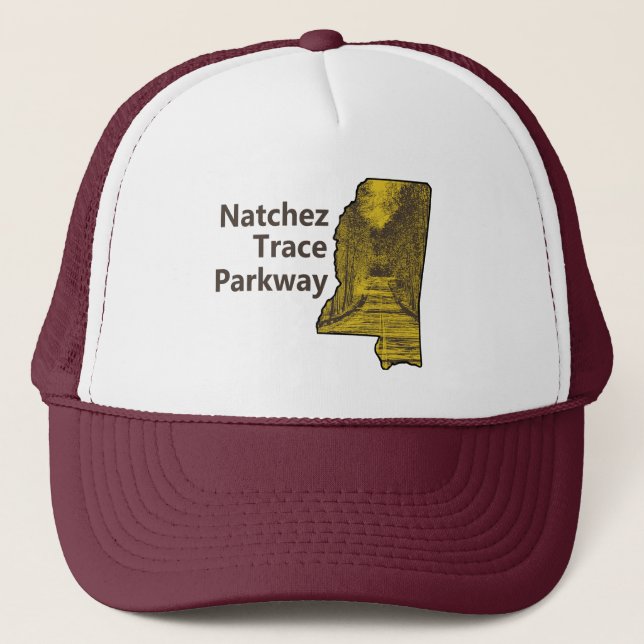 Casquette Carte du Mississippi Natchez Trace Parkway (Devant)