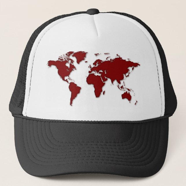 Casquette Carte du monde (Devant)