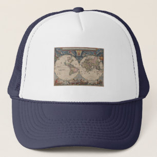 Casquette Carte du monde Globe Travel Antique