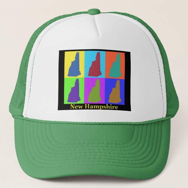 Casquette Carte du New Hampshire (Devant)