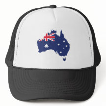CARTE ET DRApeau BLEU D'AUSTRALIE