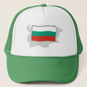 Casquette Carte et drapeau de la Bulgarie