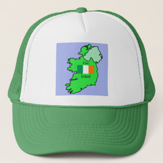 Casquette Carte et drapeau de l'Irlande