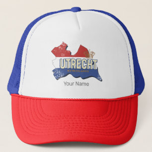 Casquette Carte Pays-Bas Utrecht Souvenir Vintage néerlandai