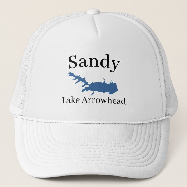 Casquette Carte personnalisée du lac Arrowhead Classic Casqu (Devant)
