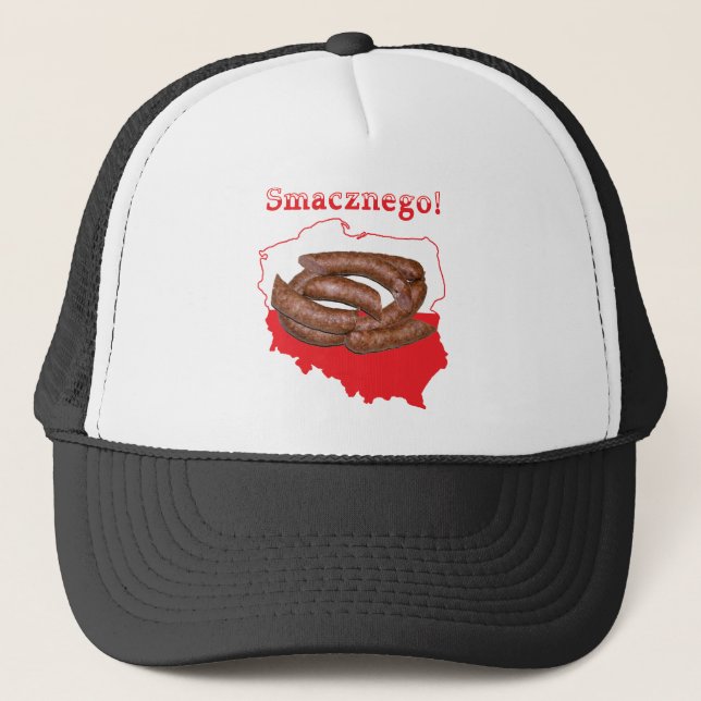 Casquette Carte polonaise de Kielbasa Smacznego (Devant)